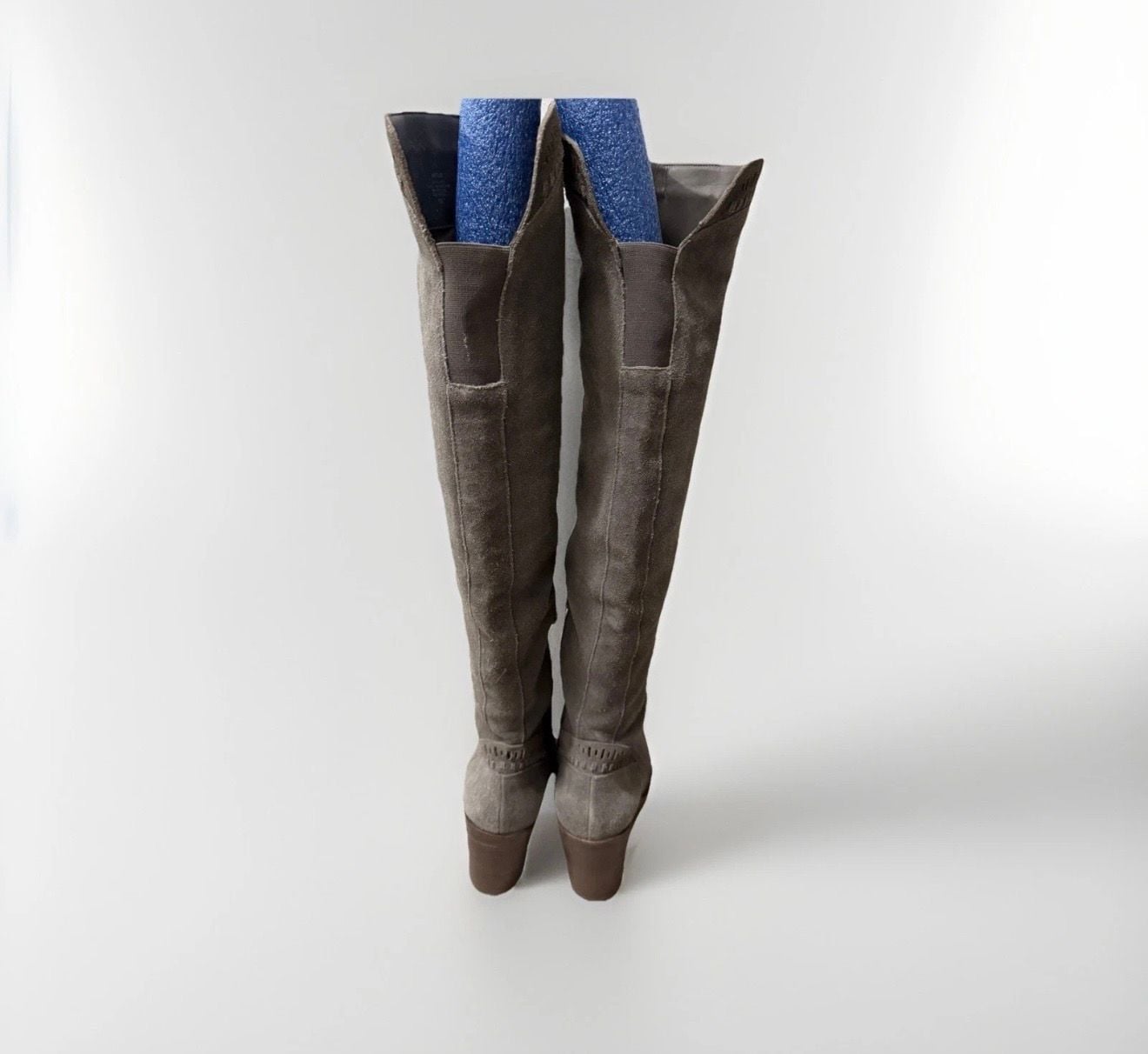 Vince Camuto Madolee Grey Suede Over The Knee Boots Size 9M 4