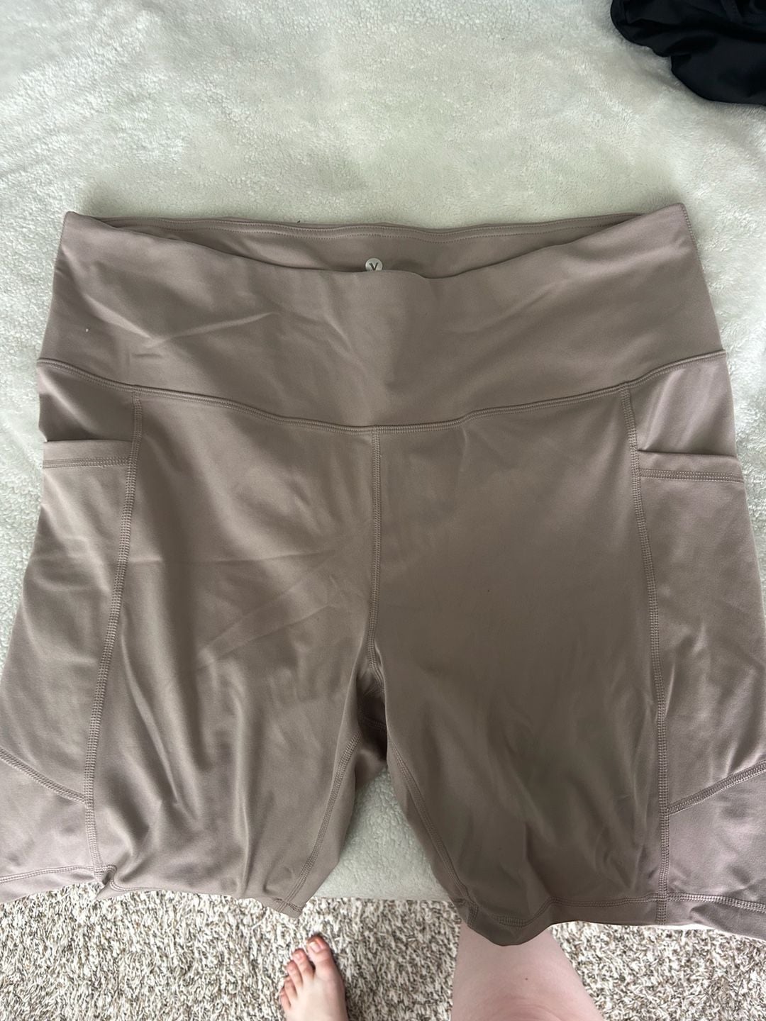 Velocity Serena 9" Active Stretch Shorts with Pockets Size 3X Mauve 1