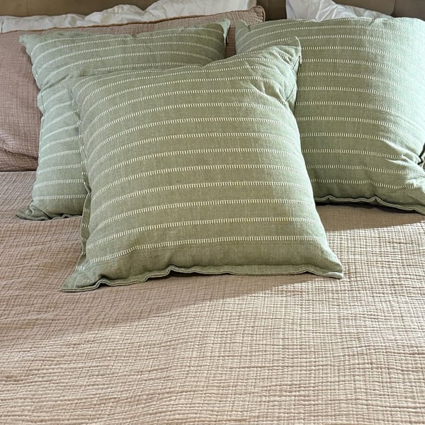 Assorted Decorative Throw Pillows Set of 10 - Velvet, Striped, Floral, Geometric