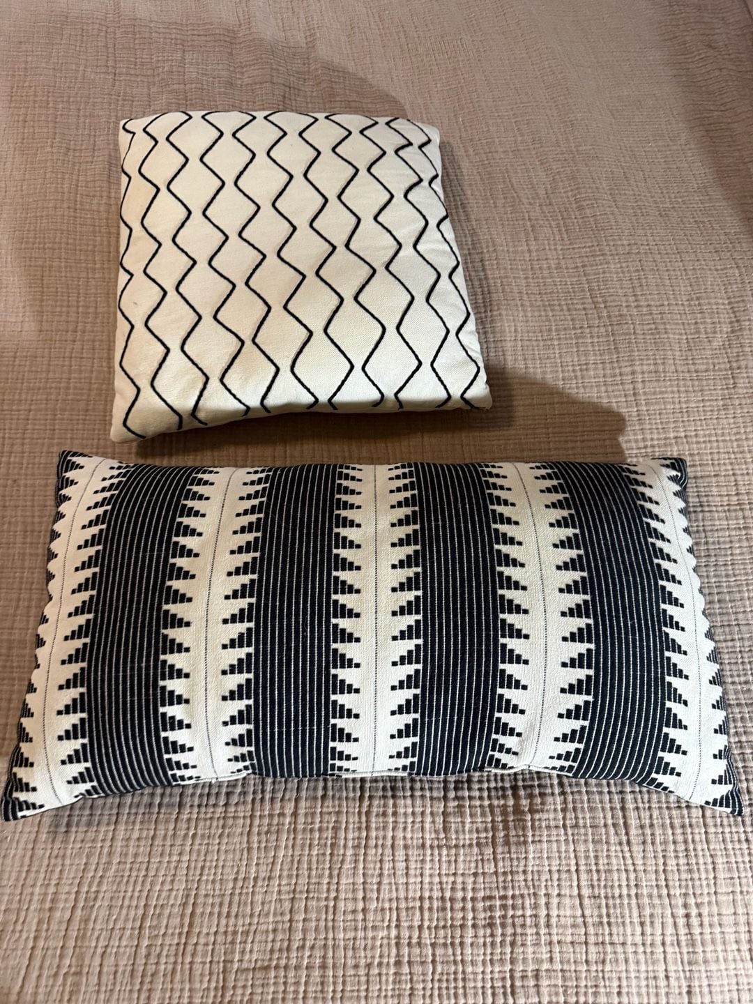 Assorted Decorative Throw Pillows Set of 10 - Velvet, Striped, Floral, Geometric 4