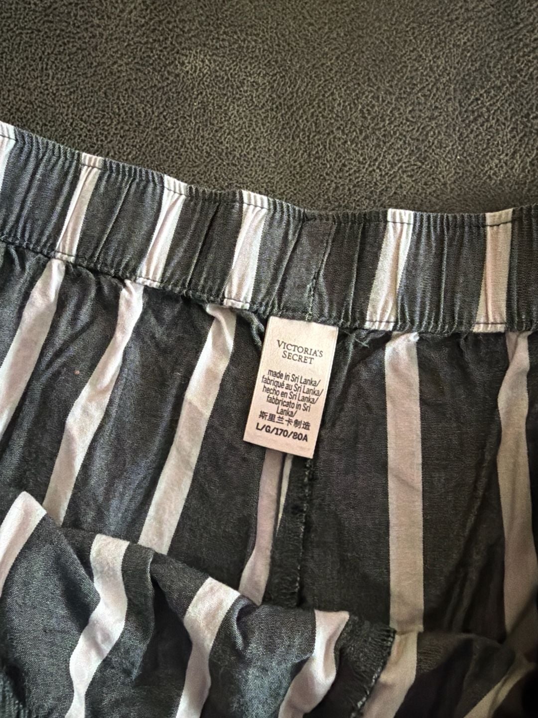 Victoria's Secret & PINK Pajama Sleep Shorts Bundle, Striped & Logo Print Size L 4
