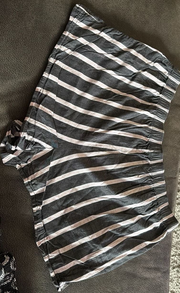 Victoria's Secret & PINK Pajama Sleep Shorts Bundle, Striped & Logo Print Size L 3
