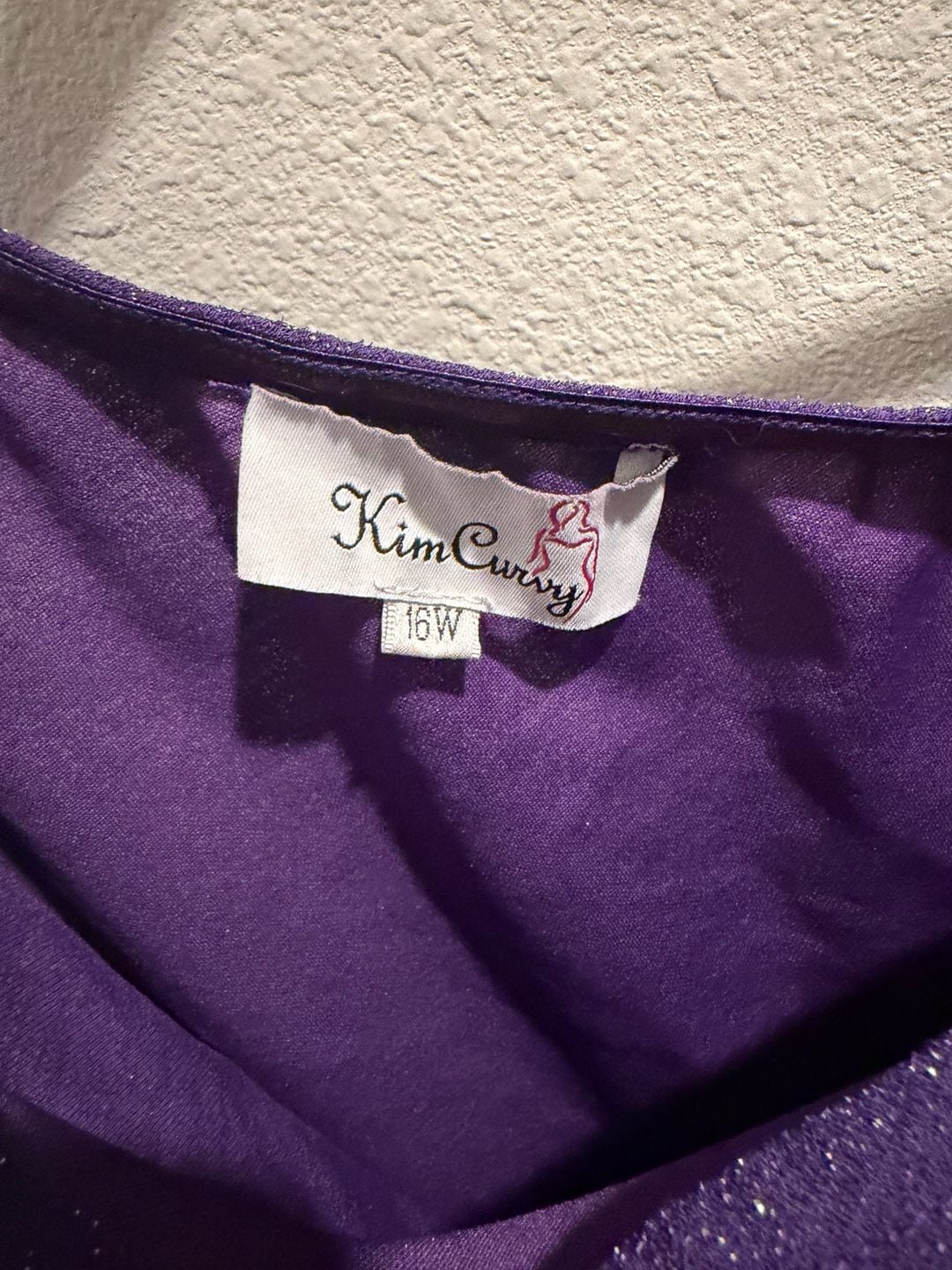 Kim Curvy Purple Glitter One Shoulder Ruched Cocktail Dress Size 16W 7