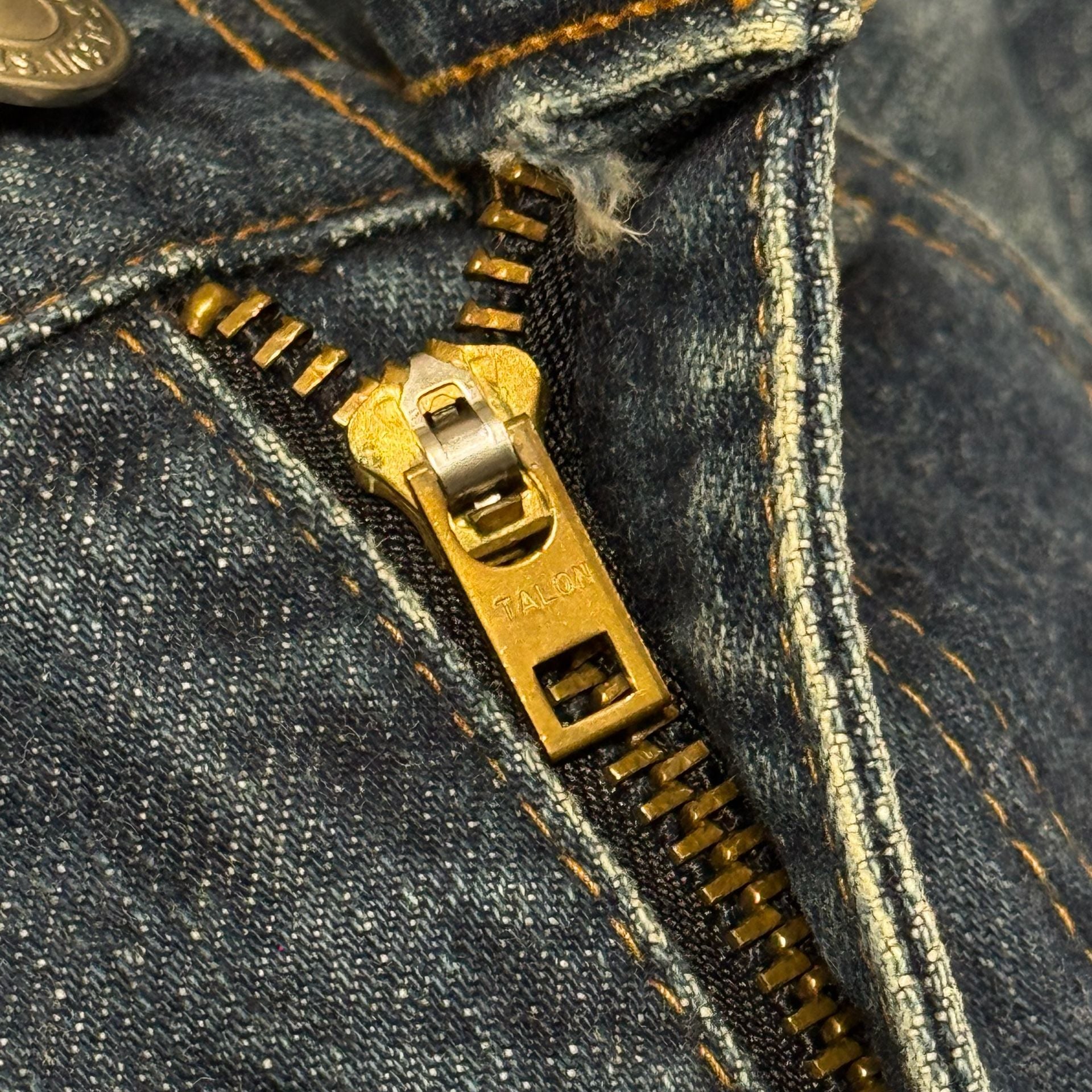 Vintage Levi's 502 XX Big E Selvedge Red Line Denim Jeans W30 L34 9