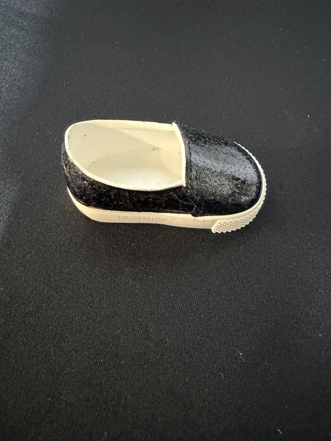 American Girl Black Glitter Slip-On Replacement Shoe for 18-inch Dolls 3