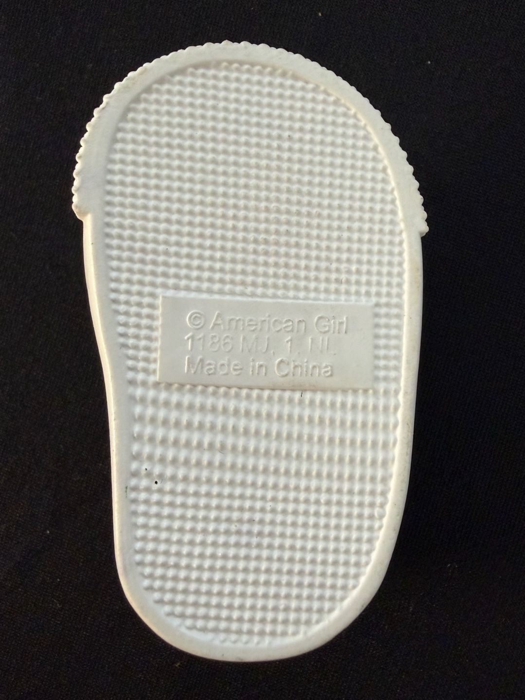 American Girl Black Glitter Slip-On Replacement Shoe for 18-inch Dolls 6