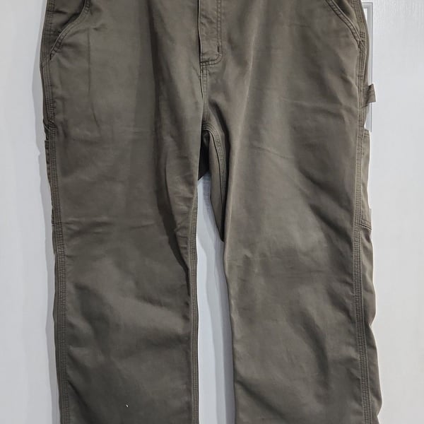 Carhartt Relaxed Fit Carpenter Work Pants 40x30 Moss Green