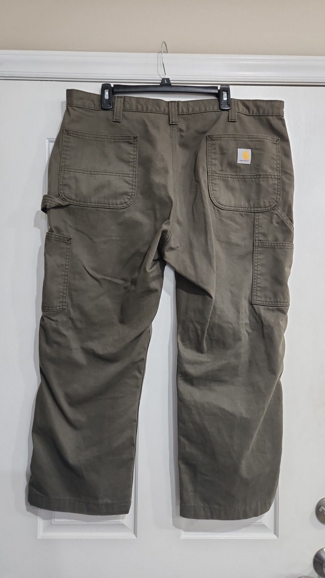 Carhartt Relaxed Fit Carpenter Work Pants 40x30 Moss Green 4