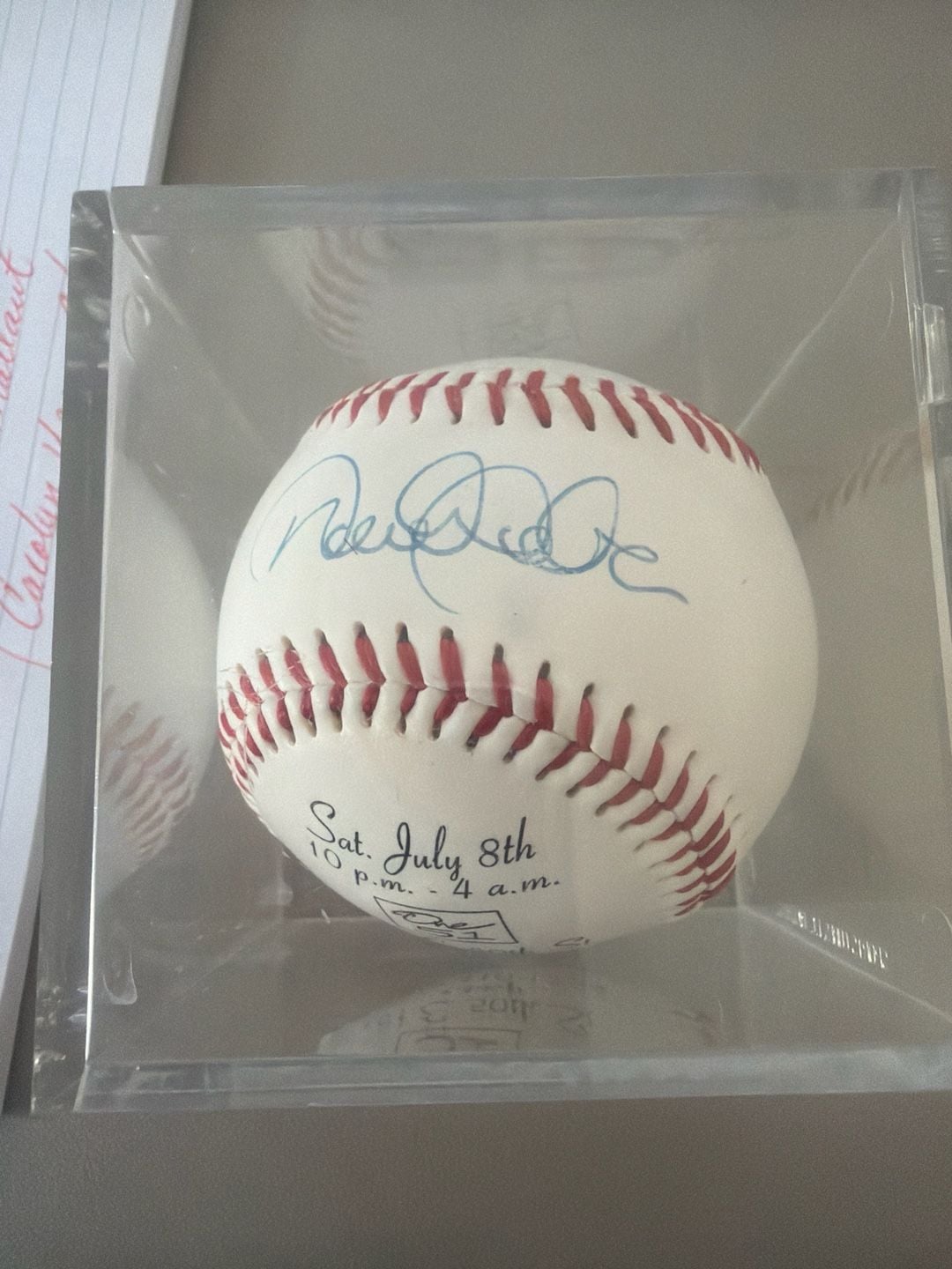 Derek Jeter Signed 26th Birthday Party Invitation Baseball One 51 NYC Rare Memorabilia 2