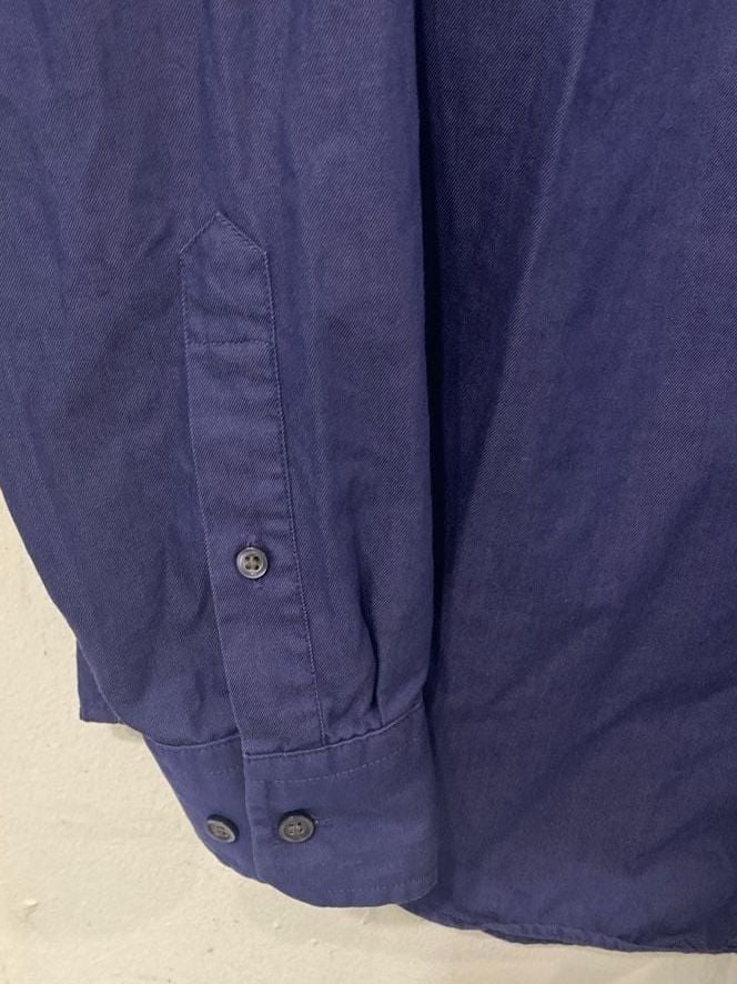 Banana Republic Men's Non-Iron Classic Fit Solid Dress Shirt Blue Size M 15-15.5 5