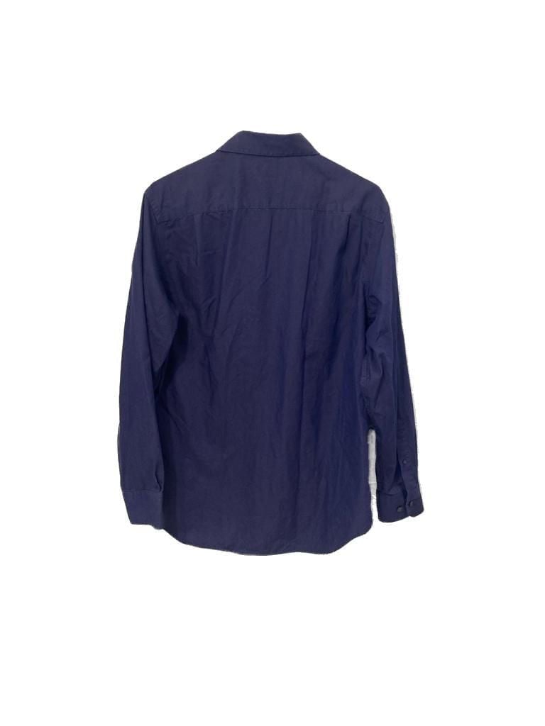 Banana Republic Men's Non-Iron Classic Fit Solid Dress Shirt Blue Size M 15-15.5 7