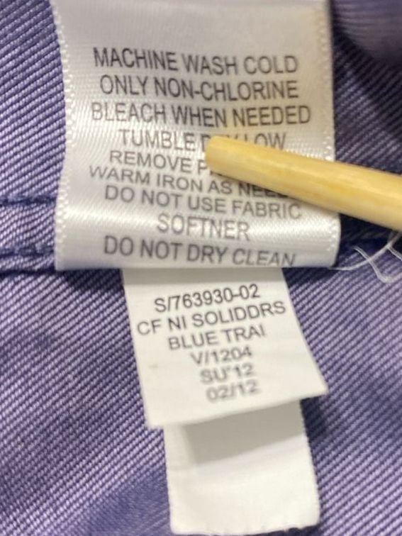 Banana Republic Men's Non-Iron Classic Fit Solid Dress Shirt Blue Size M 15-15.5 10