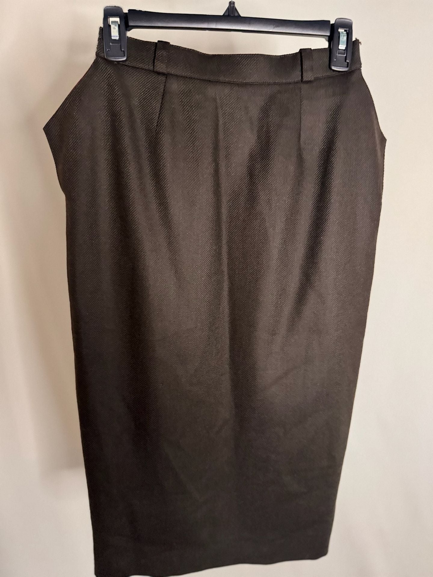 Waldman Skirt de Luxe Vintage 100% Virgin Wool Pencil Skirt Made in England 2