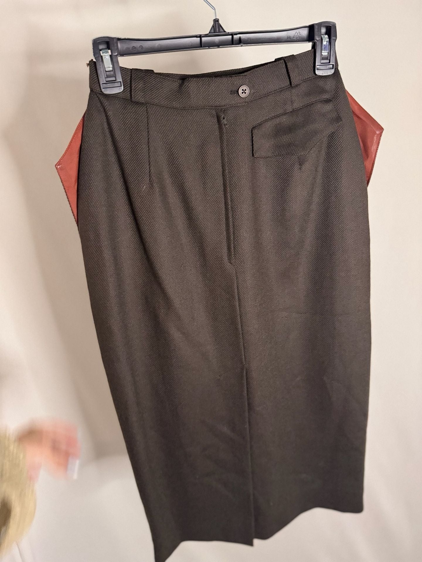 Waldman Skirt de Luxe Vintage 100% Virgin Wool Pencil Skirt Made in England 3