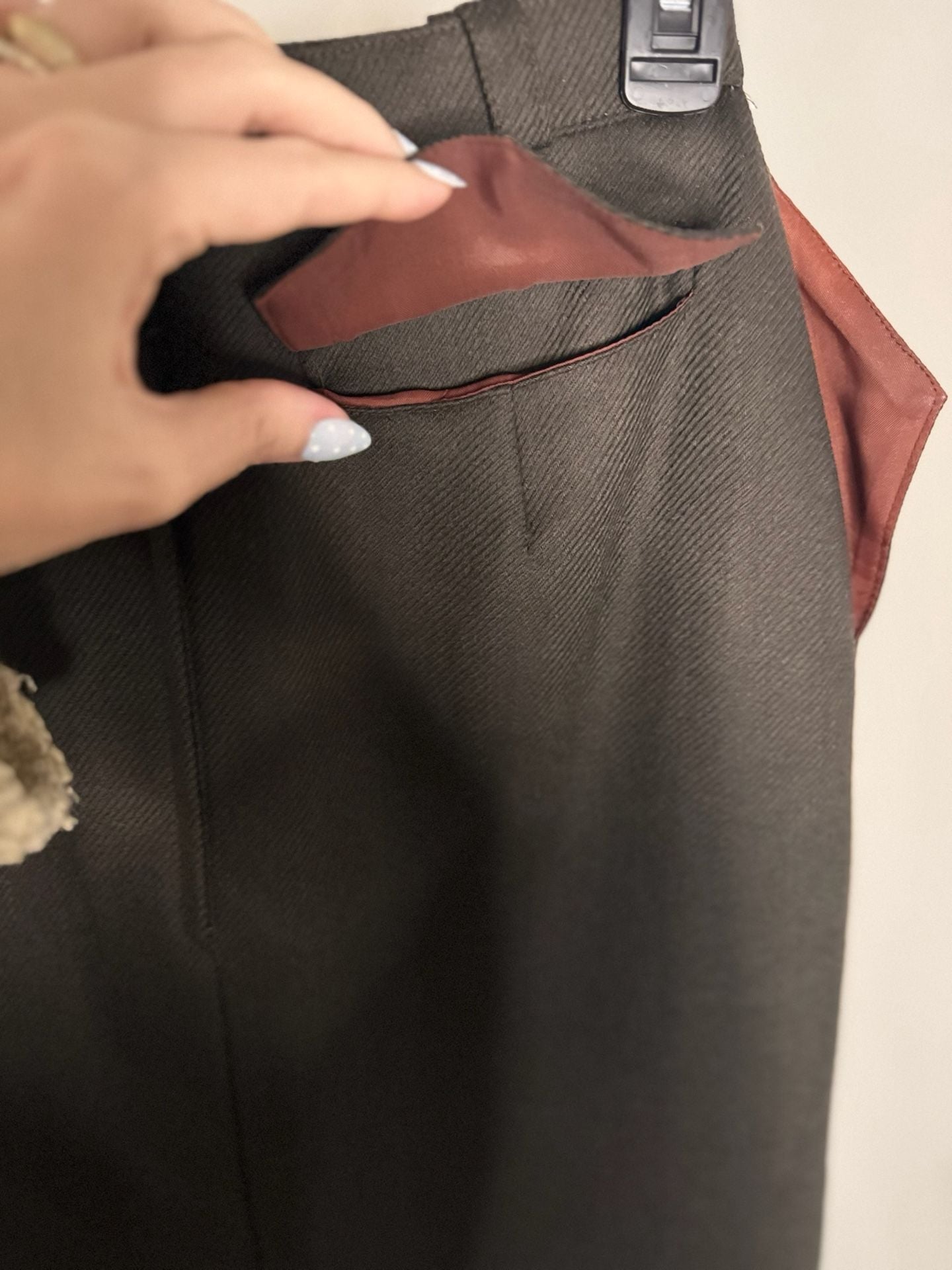 Waldman Skirt de Luxe Vintage 100% Virgin Wool Pencil Skirt Made in England 4