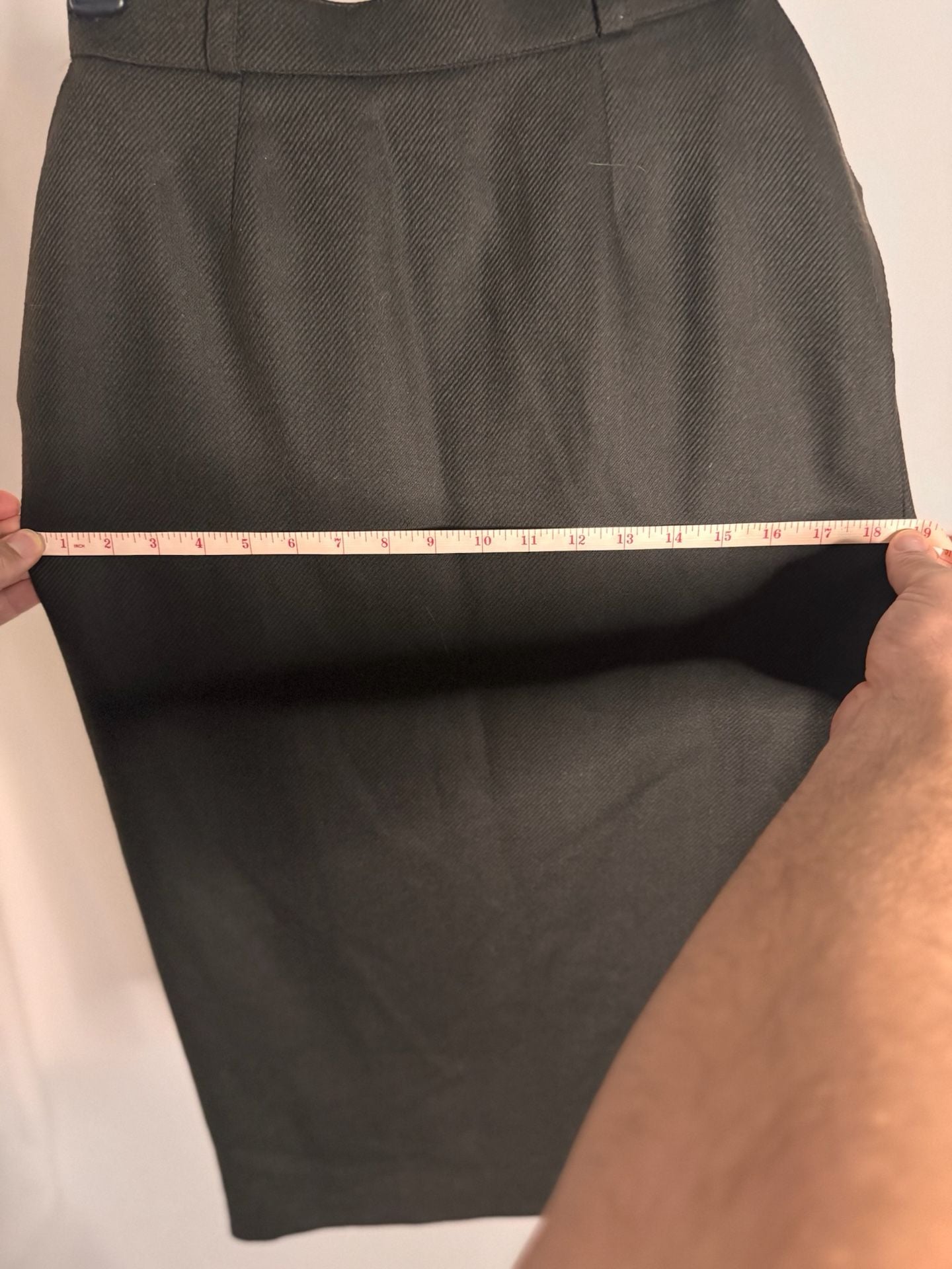 Waldman Skirt de Luxe Vintage 100% Virgin Wool Pencil Skirt Made in England 7