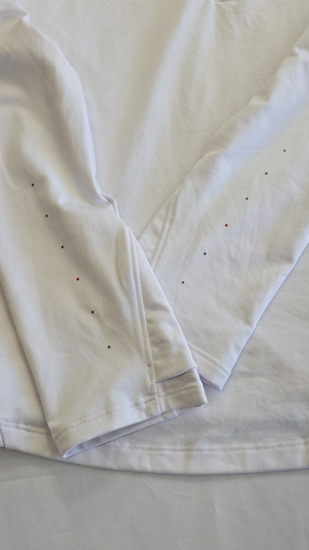 Spyder Active Women's White Quarter-Zip Long Sleeve Performance Top Size L 5