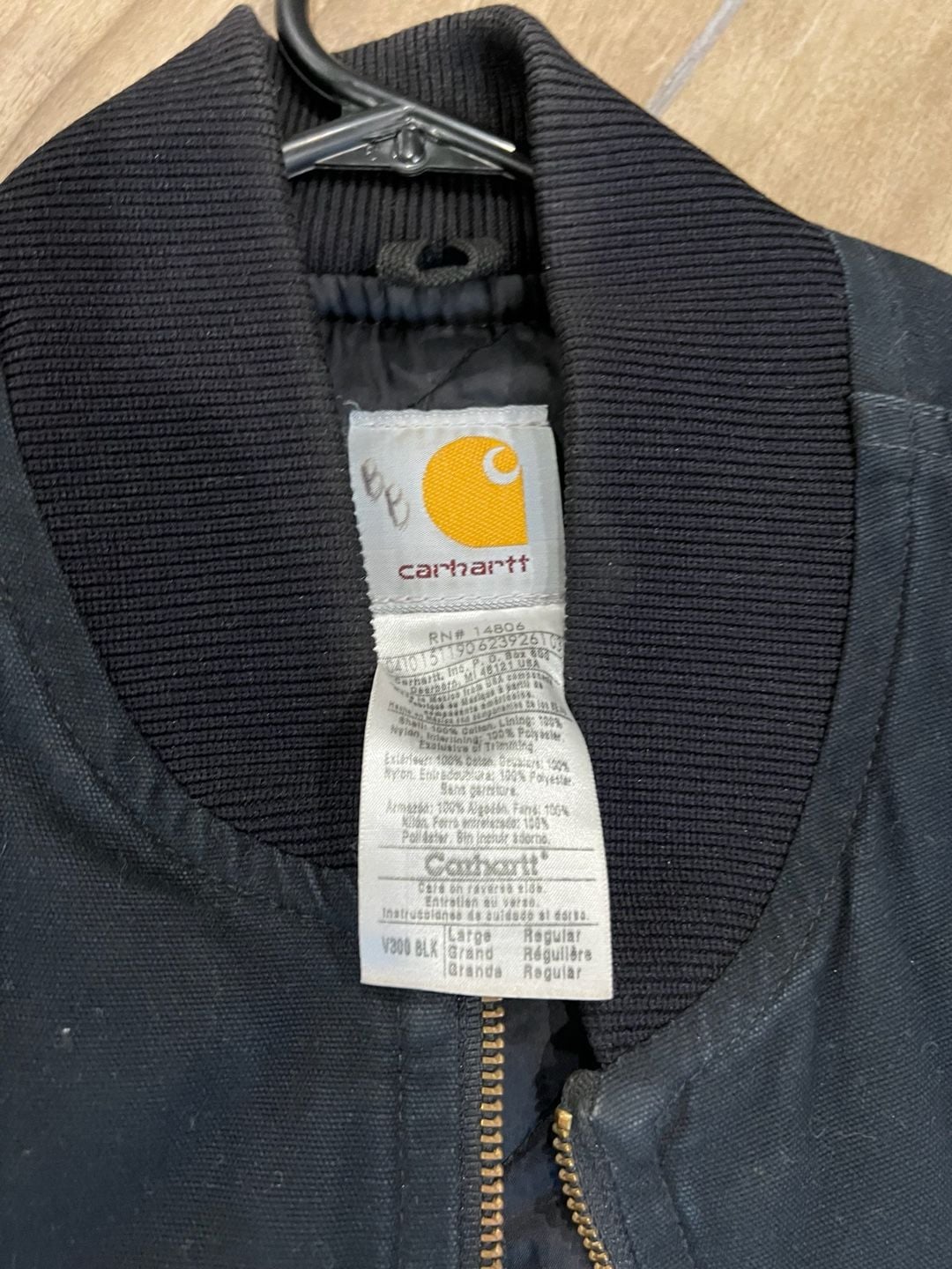 Carhartt V300 BLK Arctic Quilt-Lined Duck Vest Black Size Large Regular 2