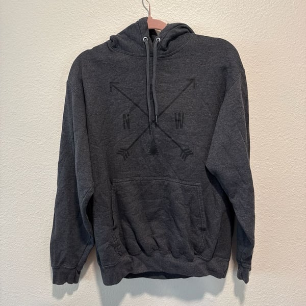 The Northwest Store PNW Crossed Arrows Pine Tree Hoodie Charcoal Grey