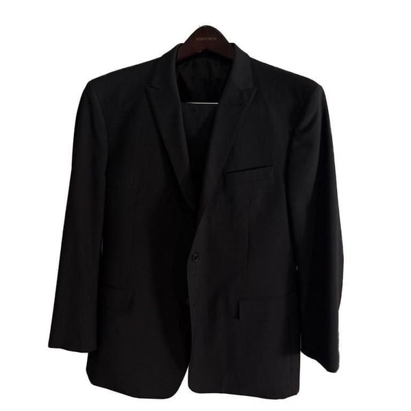 JOE Joseph Abboud Slim Fit Suit 46R Charcoal Wool Blend Pants 38x27”