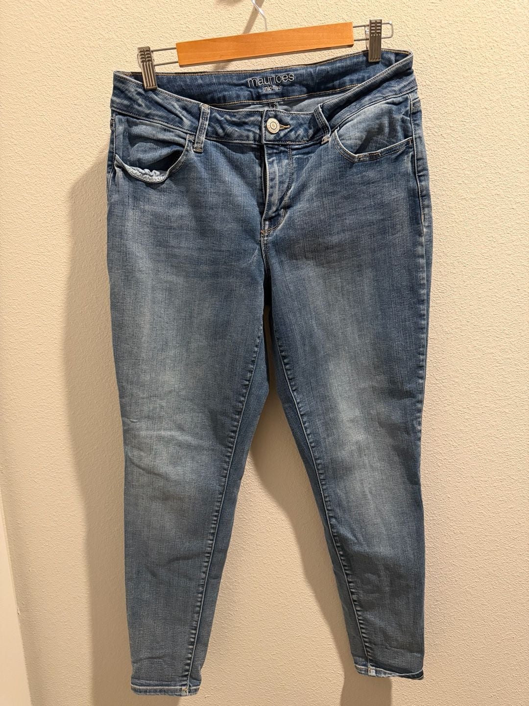 Maurices Mid-Rise Skinny Jeans Size L REG 2