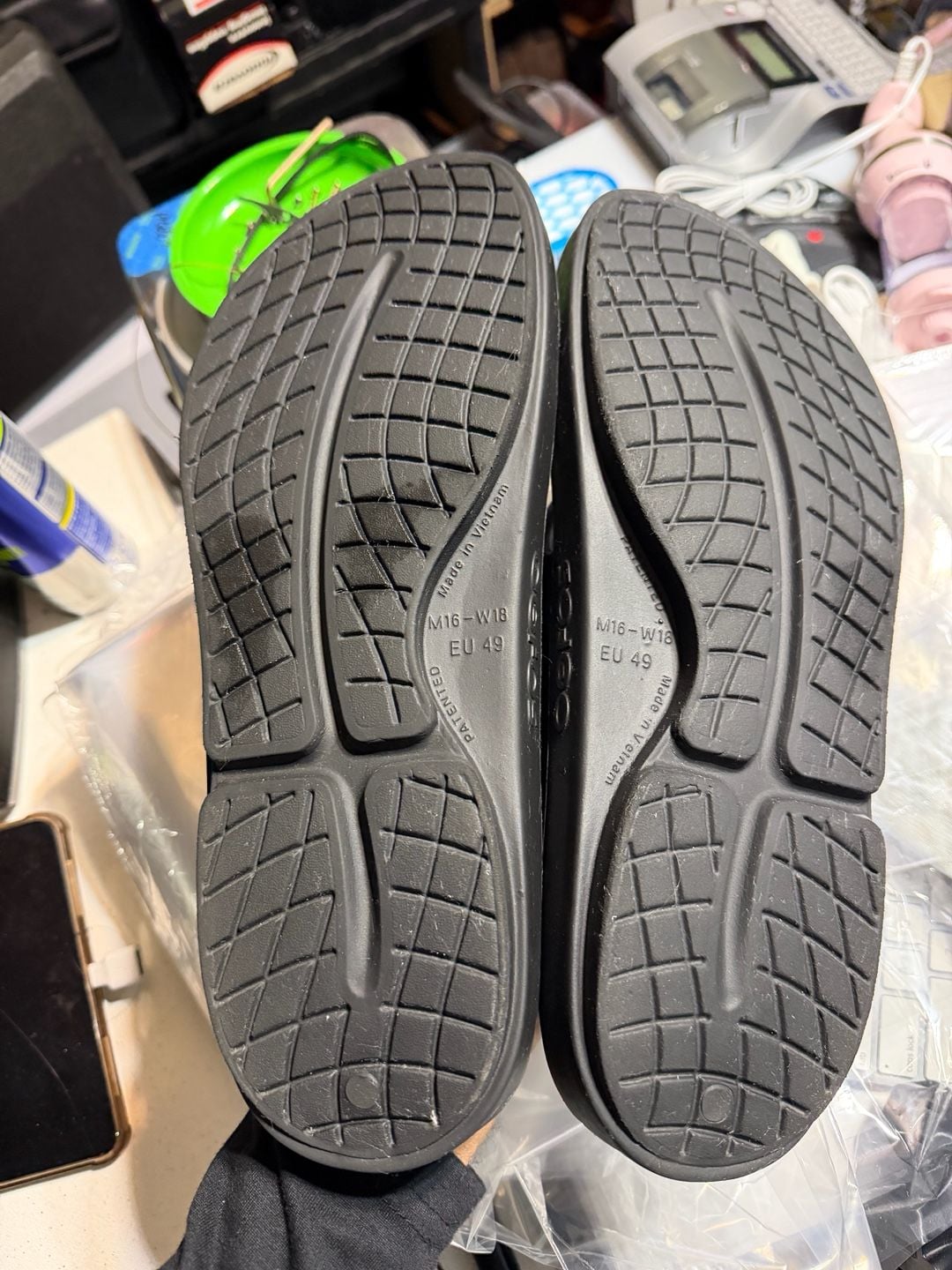 OOFOS OOriginal Recovery Sandal Black Size M16 W18 EU 49 3