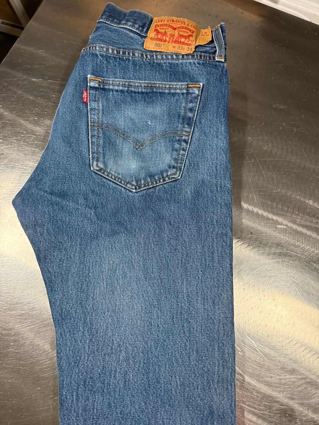 Levi's 501 Original Fit Straight Leg Jeans W33 L34 4