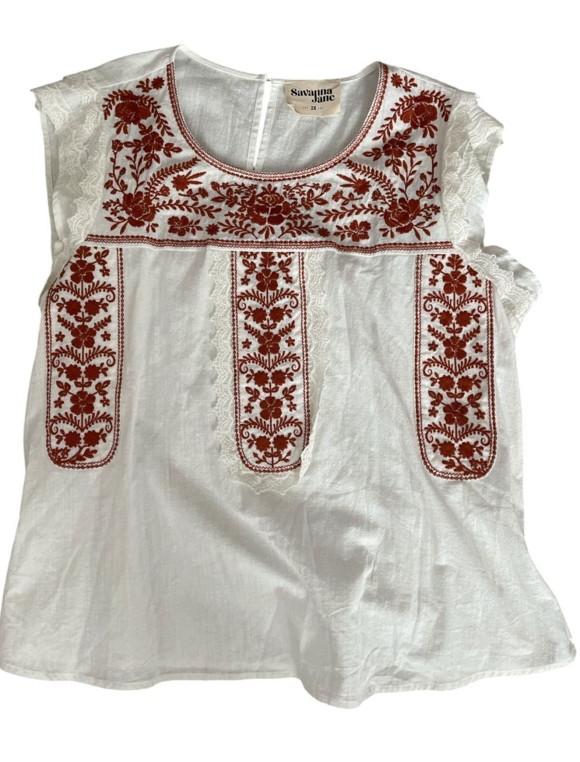 Savanna Jane Tandy Floral Embroidered Top 3