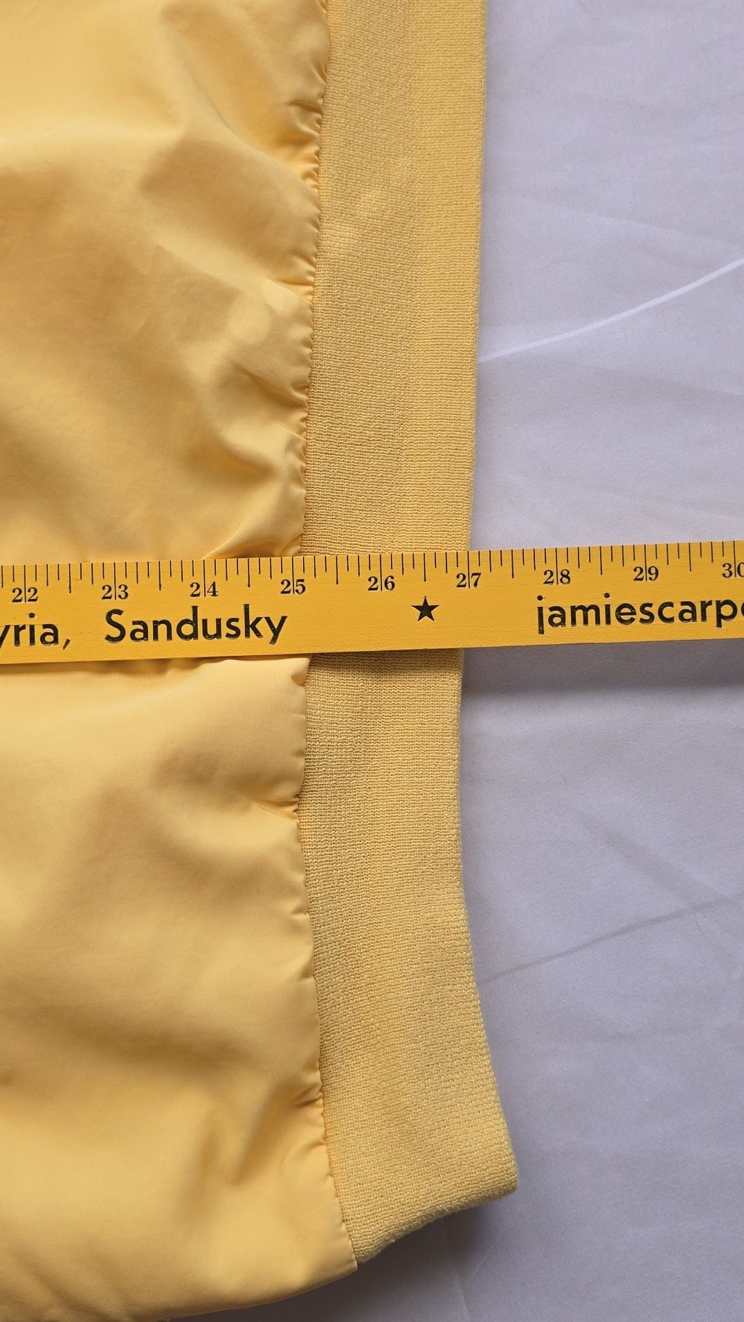 Cutter & Buck Climaguard Short Sleeve V-Neck Windbreaker Pullover Jacket Yellow Size XL 10