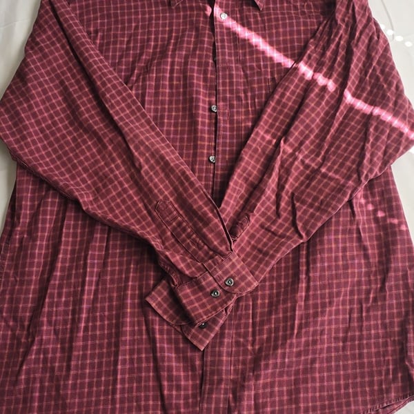 Hunt Club Men's Plaid Long Sleeve Button Down Shirt Size LT