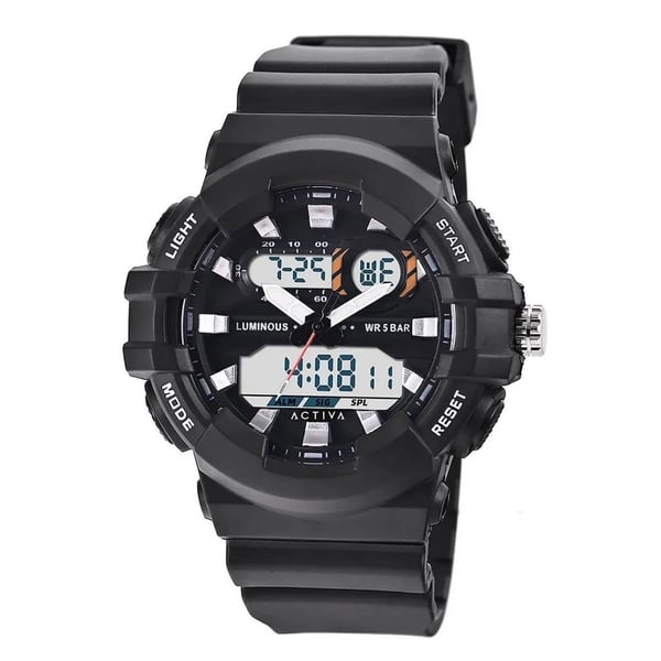 ACTIVA Dual Display Digital-Analog 5 BAR Sports Watch