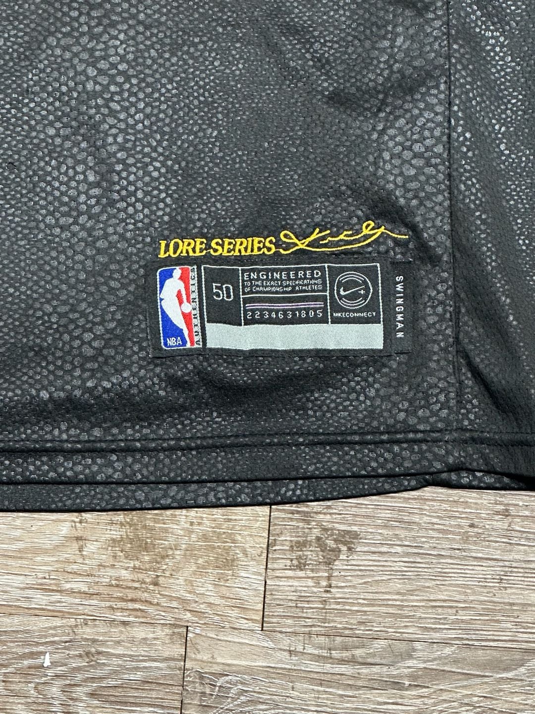 Nike LeBron James #23 Los Angeles Lakers Black Mamba City Edition Jersey Size 50 3