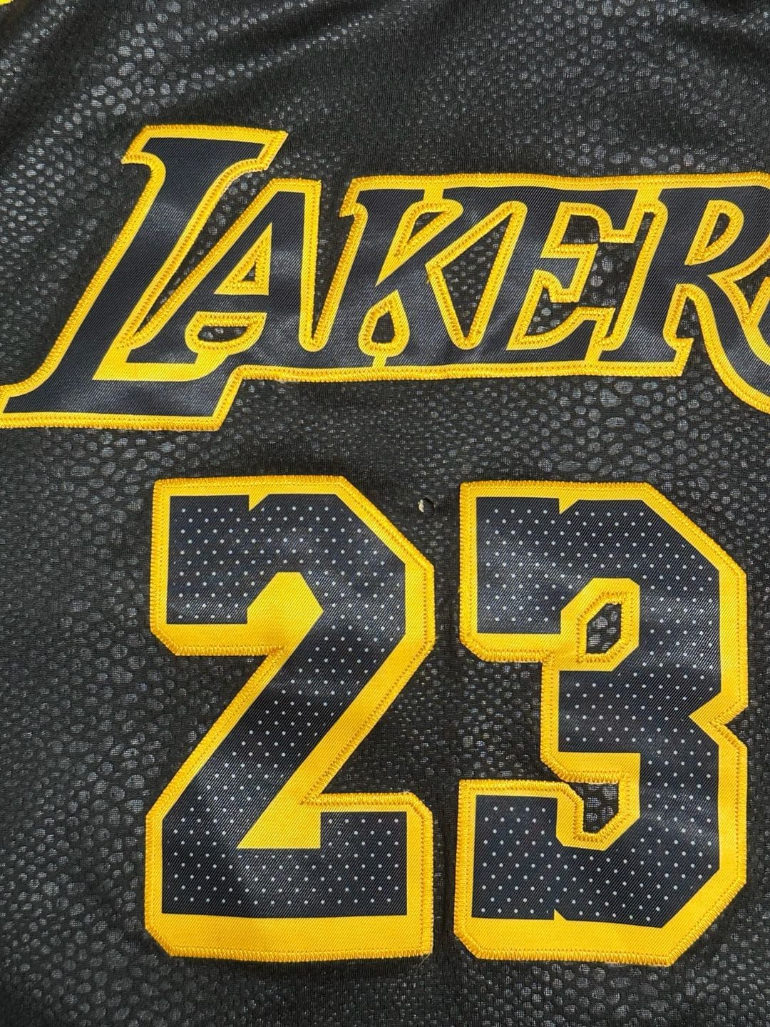 Nike LeBron James #23 Los Angeles Lakers Black Mamba City Edition Jersey Size 50 6