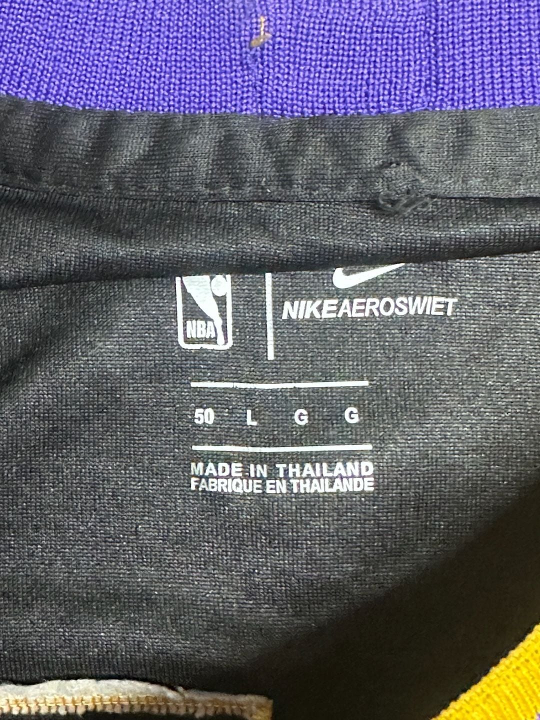 Nike LeBron James #23 Los Angeles Lakers Black Mamba City Edition Jersey Size 50 7