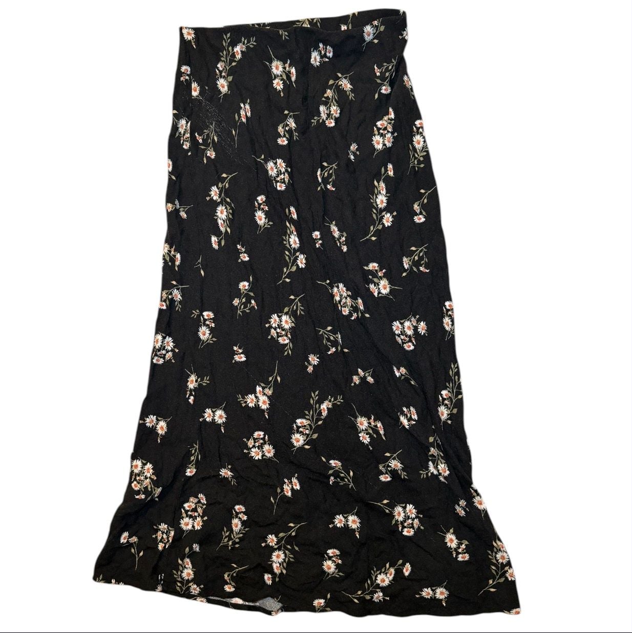 Audrey 3+1 Floral Slip Skirt Midi Black Daisy Print Women S 2