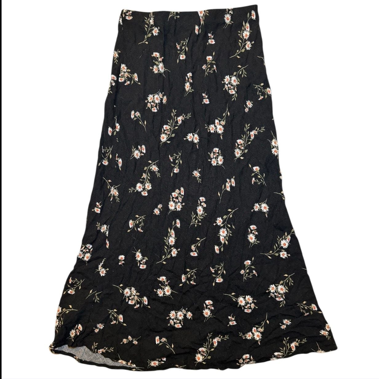 Audrey 3+1 Floral Slip Skirt Midi Black Daisy Print Women S 4