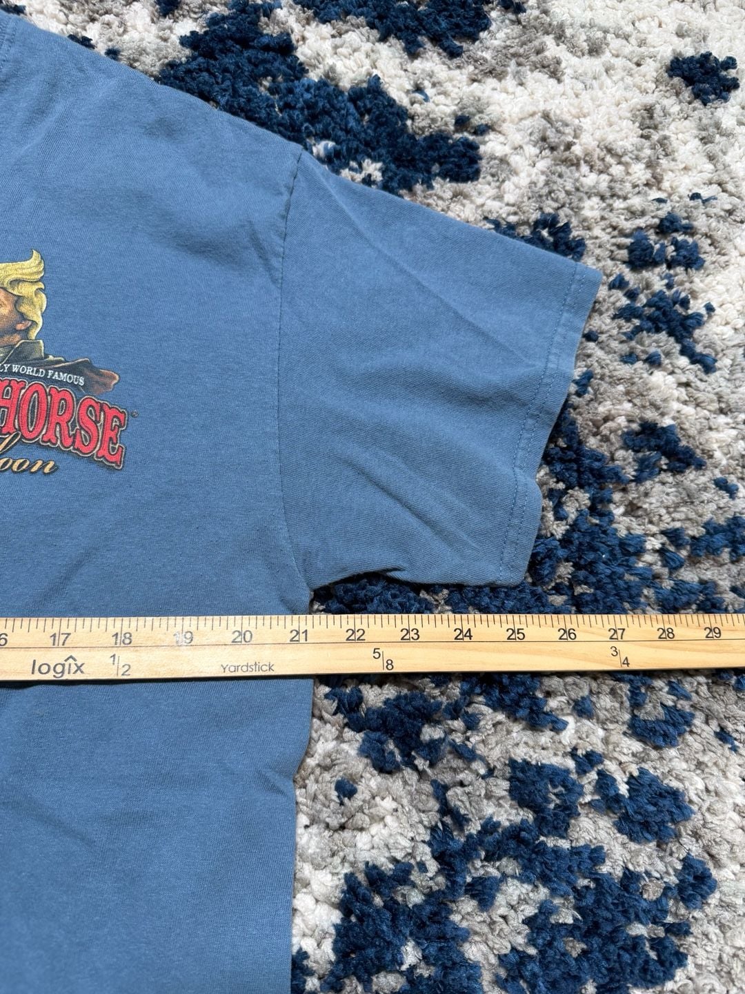 Iron Horse Saloon Trump "One Hell of a Party" Graphic T-Shirt Blue Size L 5