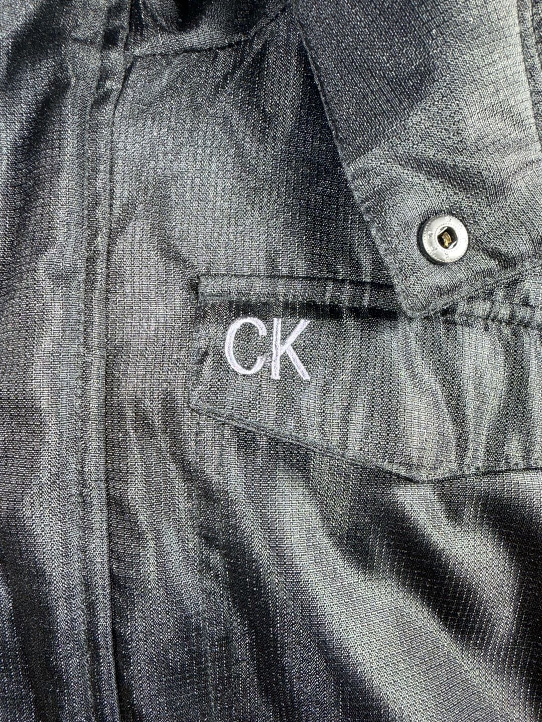 Calvin Klein Jeans Men’s Black Hooded Parka Jacket with Fleece Lining Size L 3