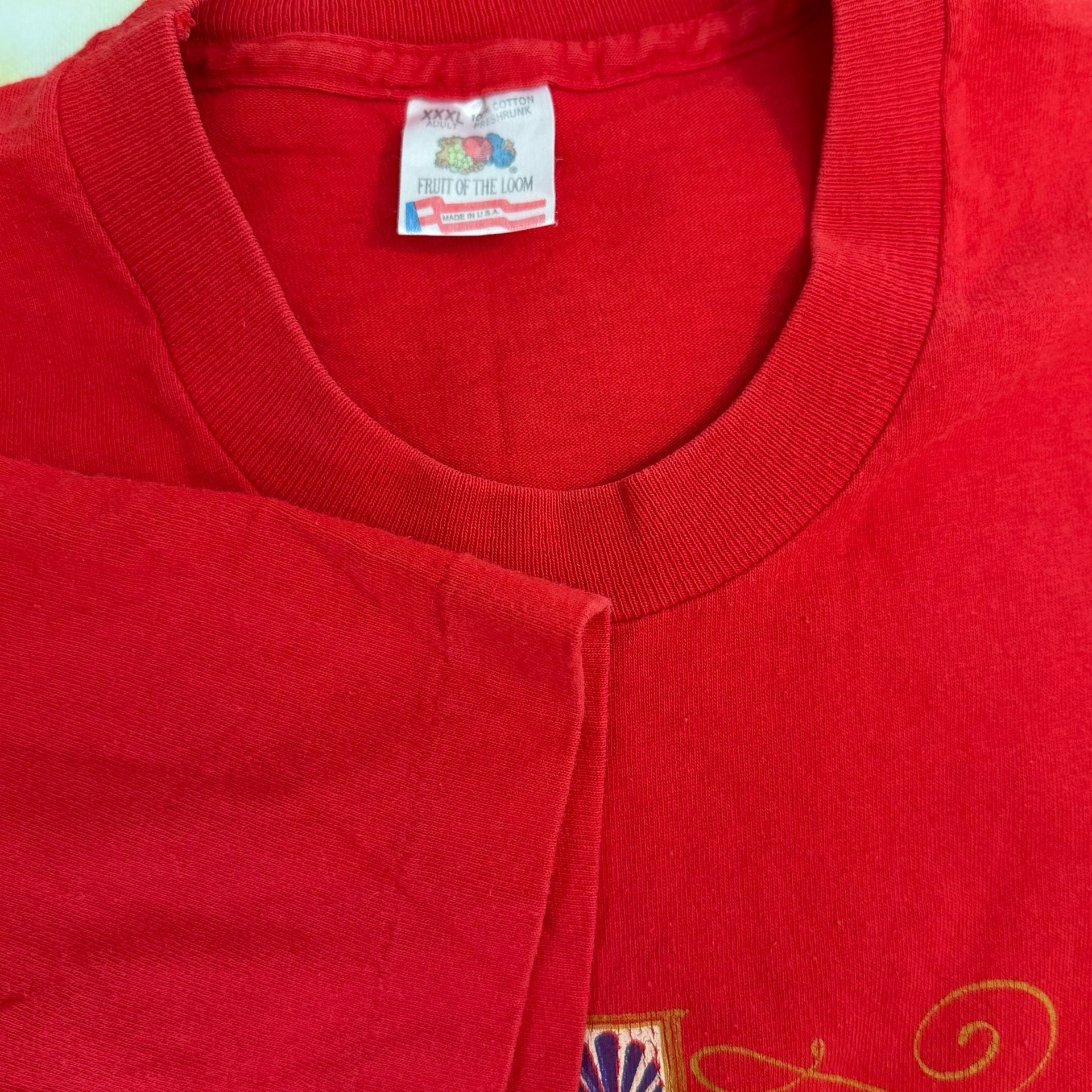Vintage Fruit of the Loom Maui Nautical Gear Graphic T-Shirt Red XXXL 7