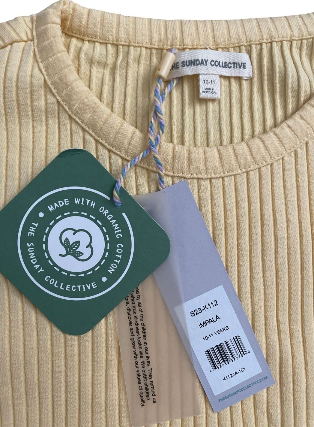 The Sunday Collective Impala Puff Sleeve Ribbed Organic Cotton Top 3