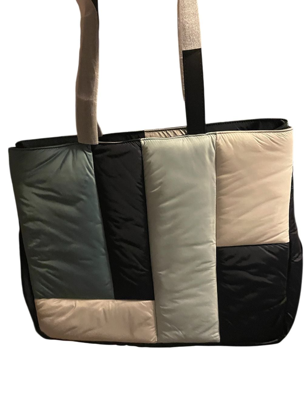 WE-AR4 The Excess Quilted Patchwork Puffer Tote Bag 5