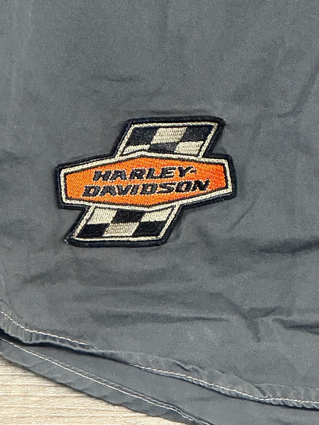 Harley-Davidson Screamin' Eagle Racing Performance Short Sleeve Button Down Shirt Size L 3