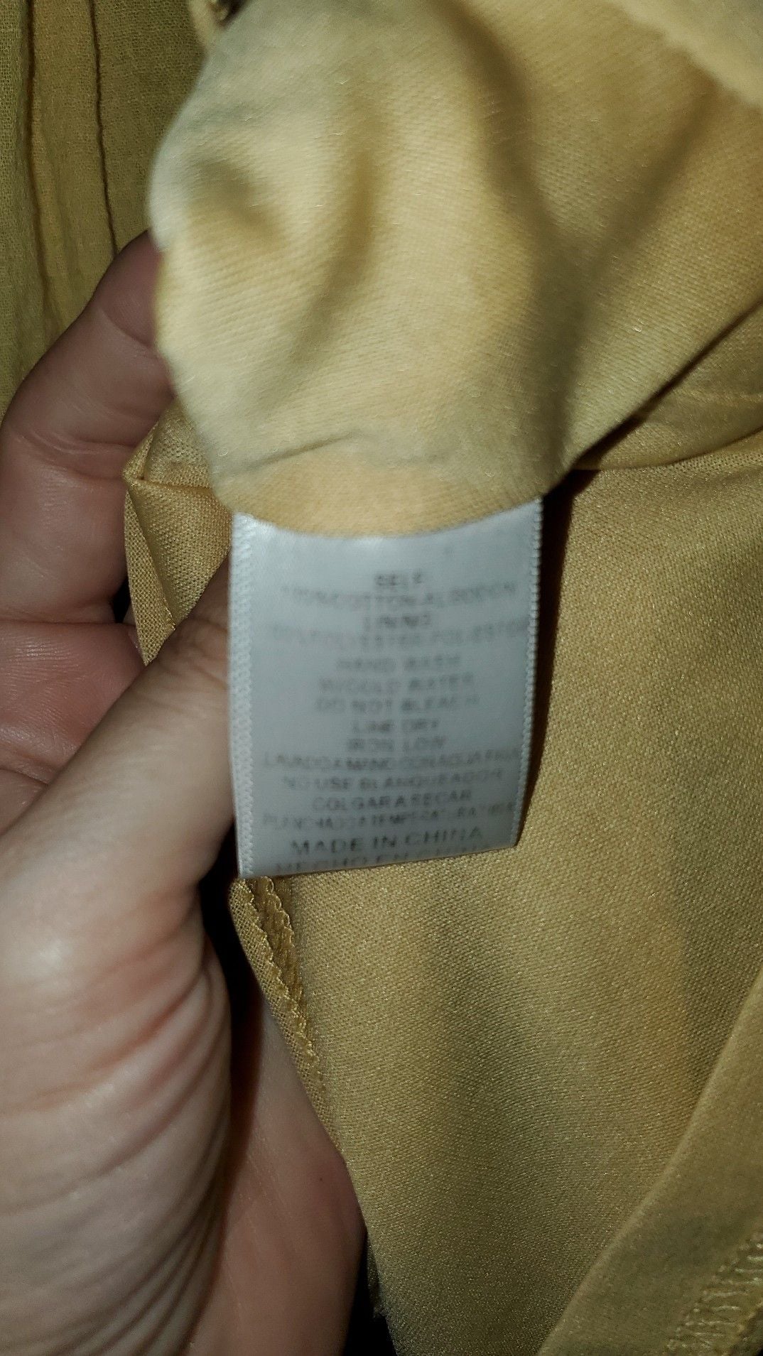 Listicle Mustard Yellow V-Neck Babydoll Tunic Dress, Size M 4