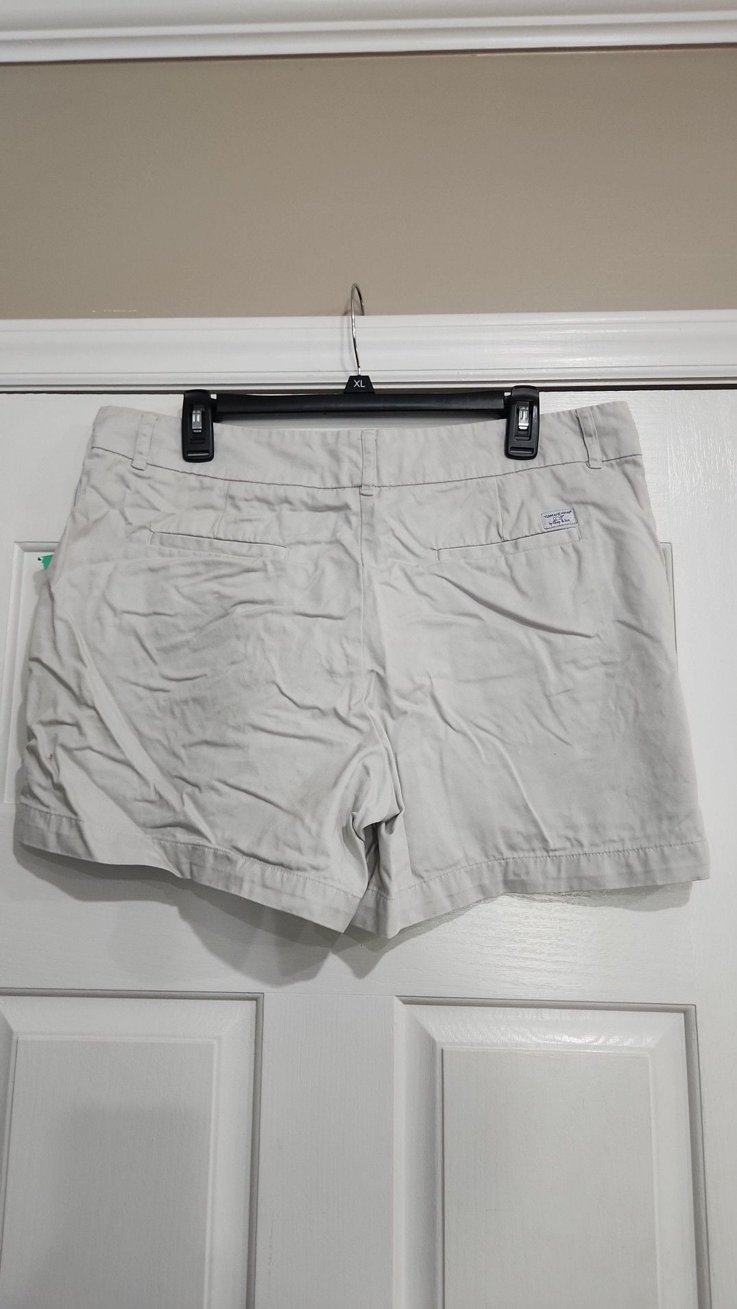 Vineyard Vines Women's Khaki Chino Shorts Size 14 3