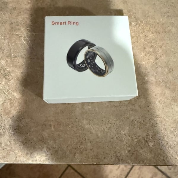 JRing Smart Ring Health and Fitness Tracker Size 11 Black