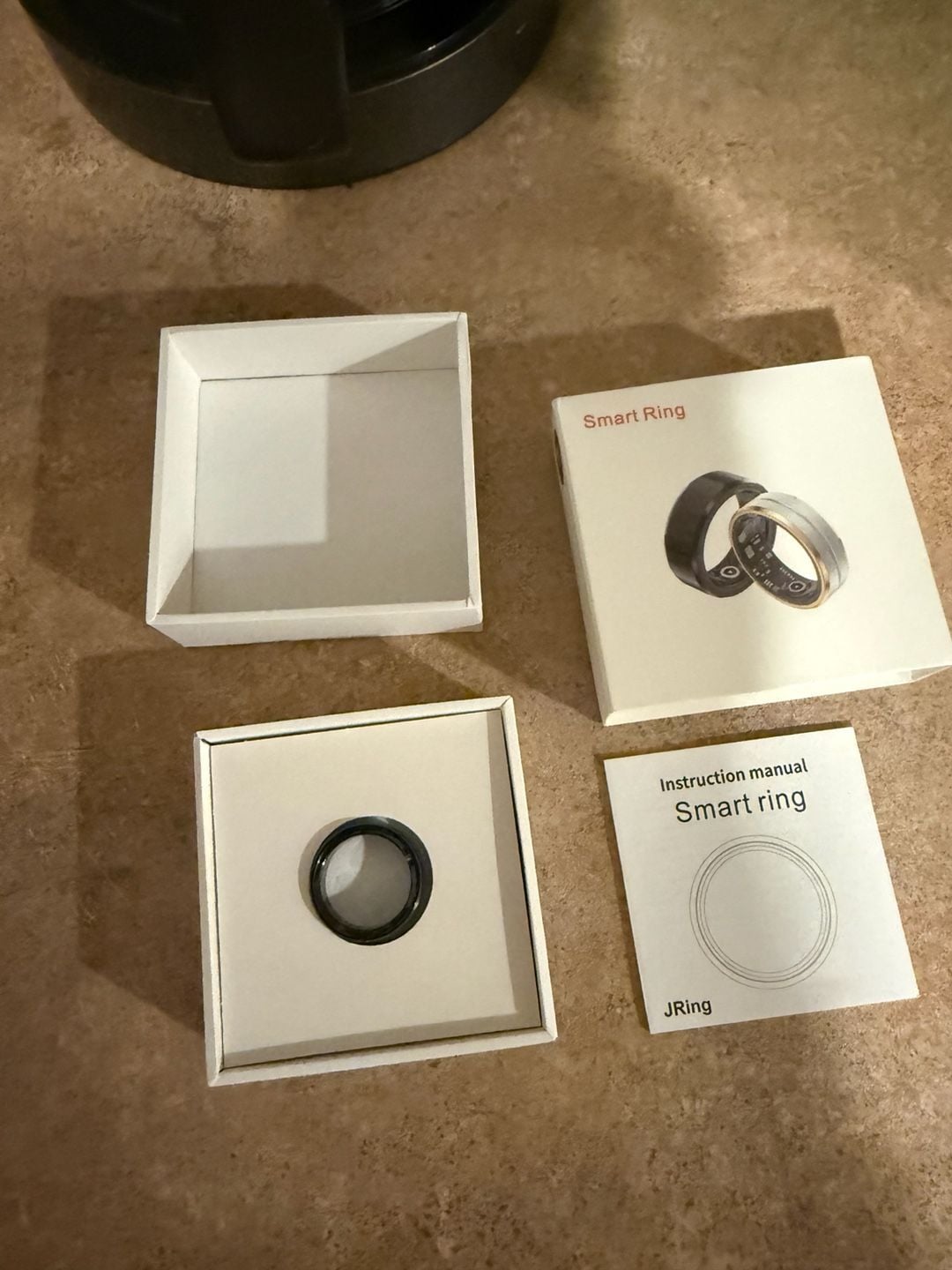 JRing Smart Ring Health and Fitness Tracker Size 11 Black 5