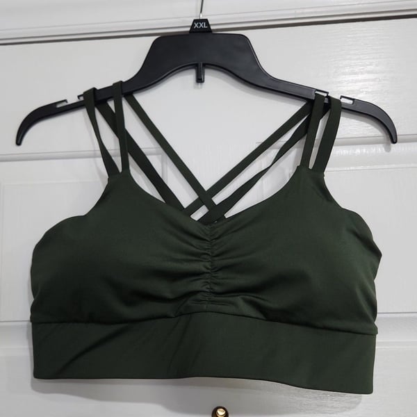 Handful Double Down Bra JunipHer Green Size L