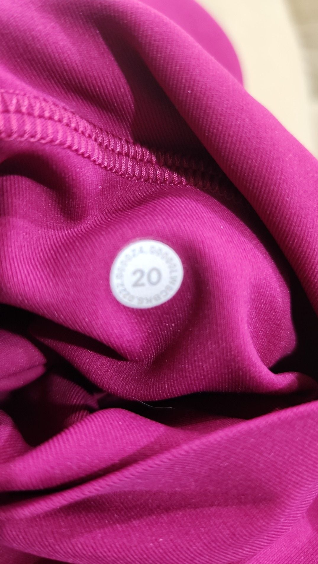 Lululemon Fast and Free High-Rise Crop 23" with Pockets Size 20 Magenta 7