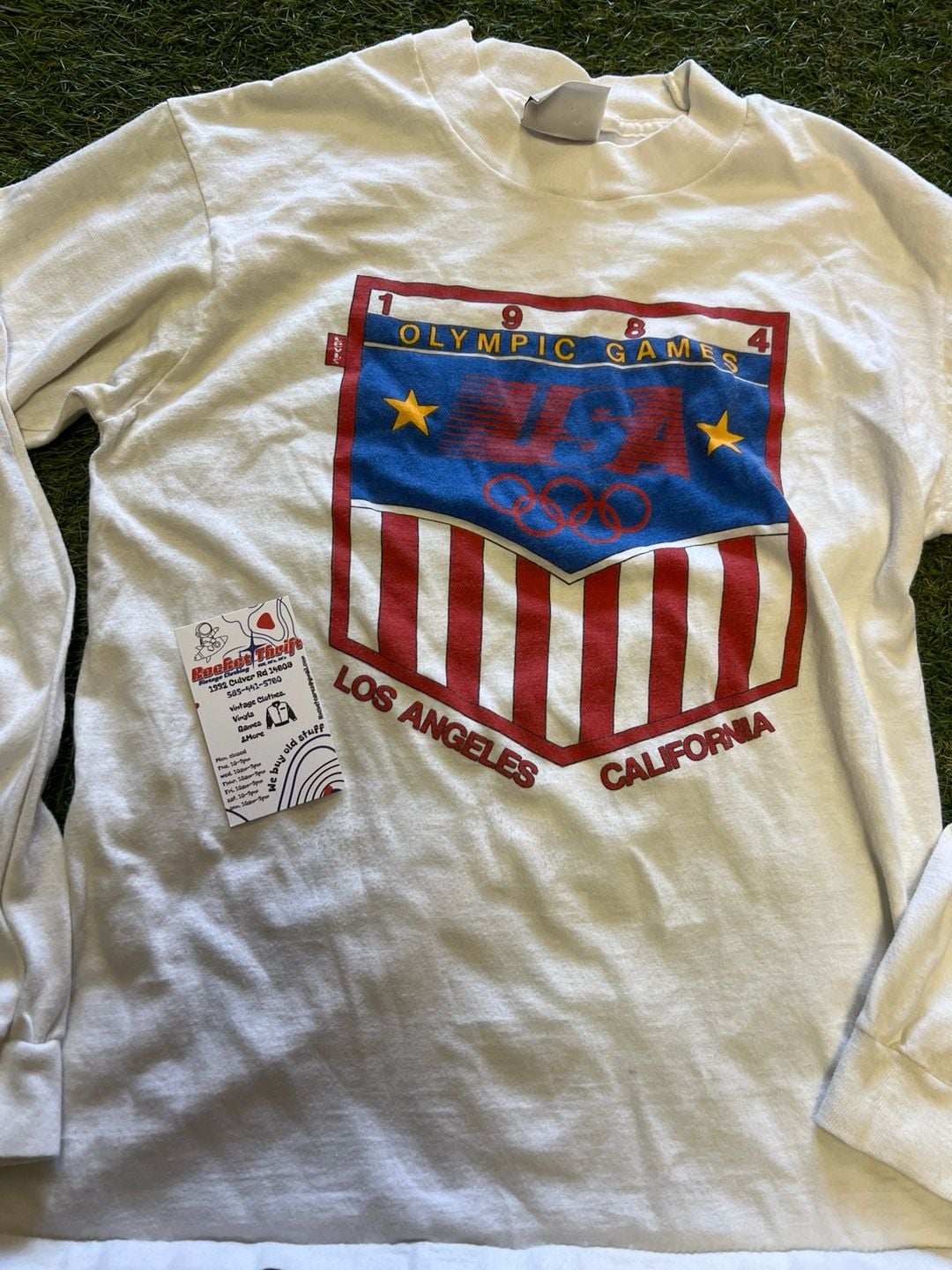 Vintage 1984 Levi's Los Angeles Olympic Games California Long Sleeve Size M 4