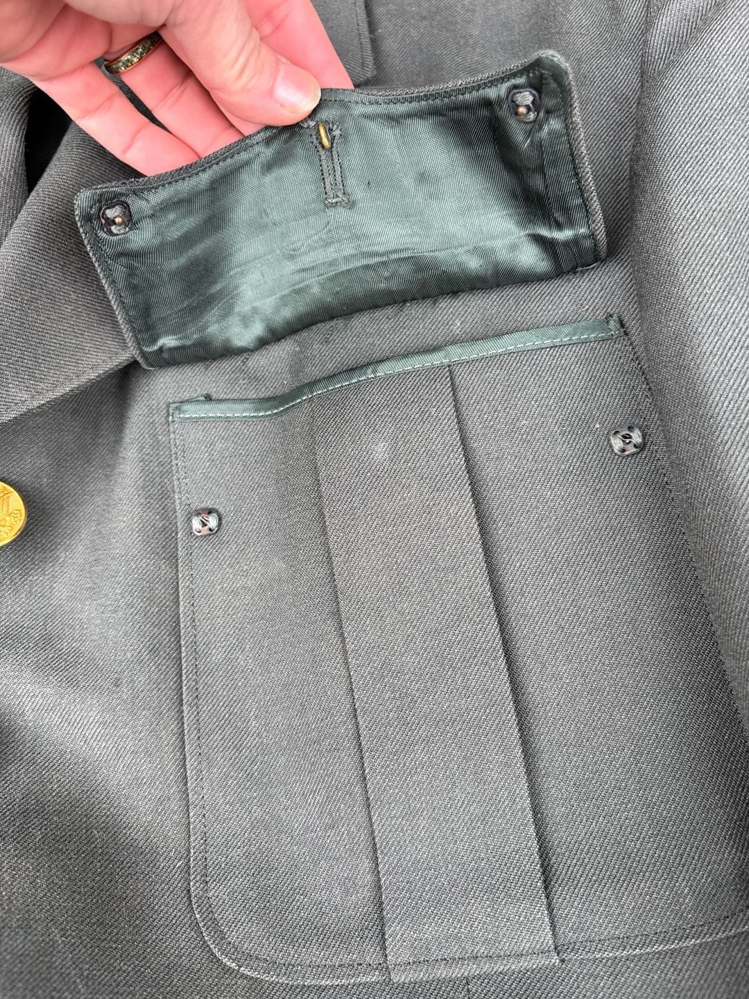 K: Vintage US ARMY Class A Dress Uniform Vietnam Era 1964 Size 38R 5